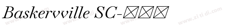 Baskervville SC字体转换